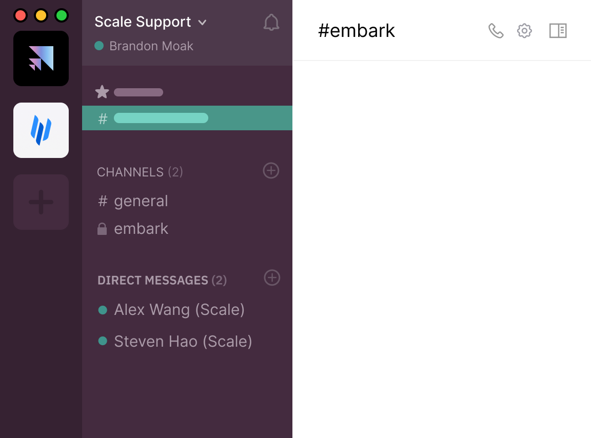 Slack chat service